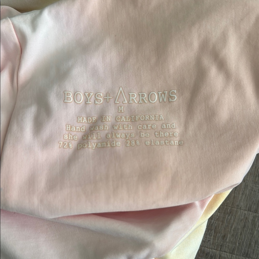 Boys + arrows Free People Pink and Yellow Cut-Out One Piece Swimsuit - Picture 3 of 6
